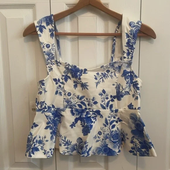 New Anthropologie Maeve Square Neck Peplum Tank Top size XXS, S, & M - Picture 8 of 15